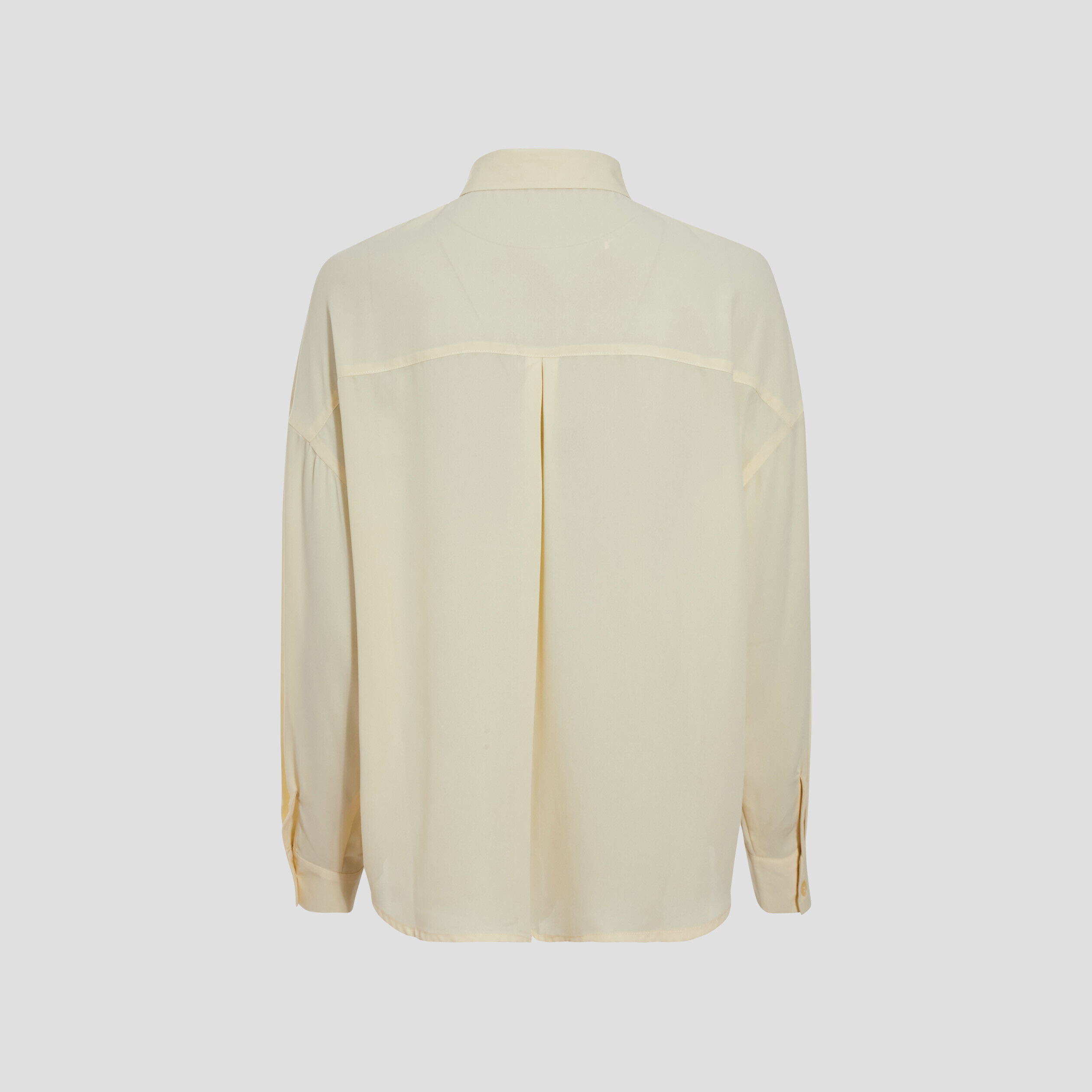Chemise manches longues jaune pastel femme | Cache Cache