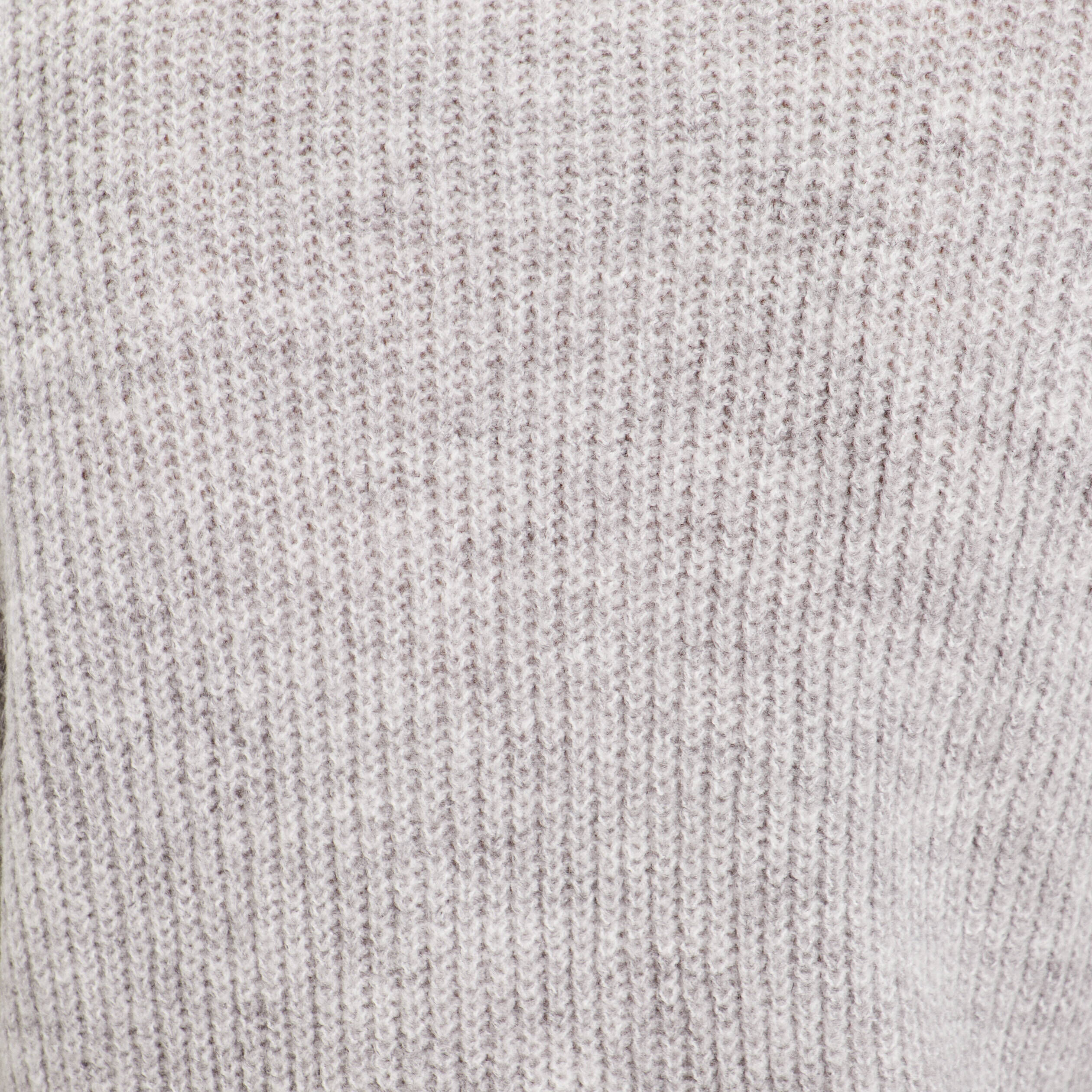 Pull cropped col montant gris clair femme | Cache Cache