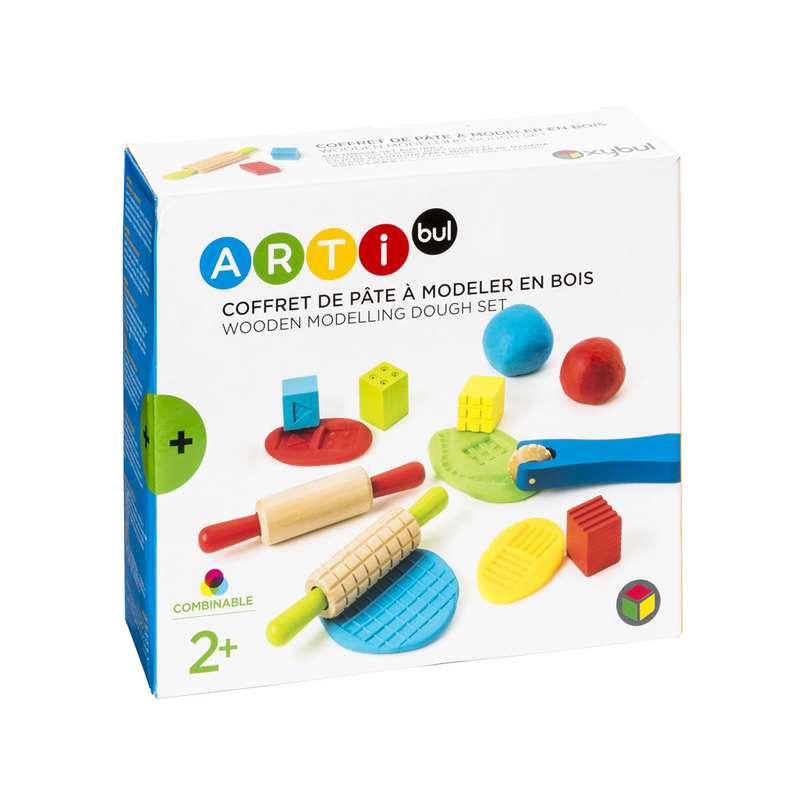 Coffret de pâte à modeler accessoires en bois Oxybul