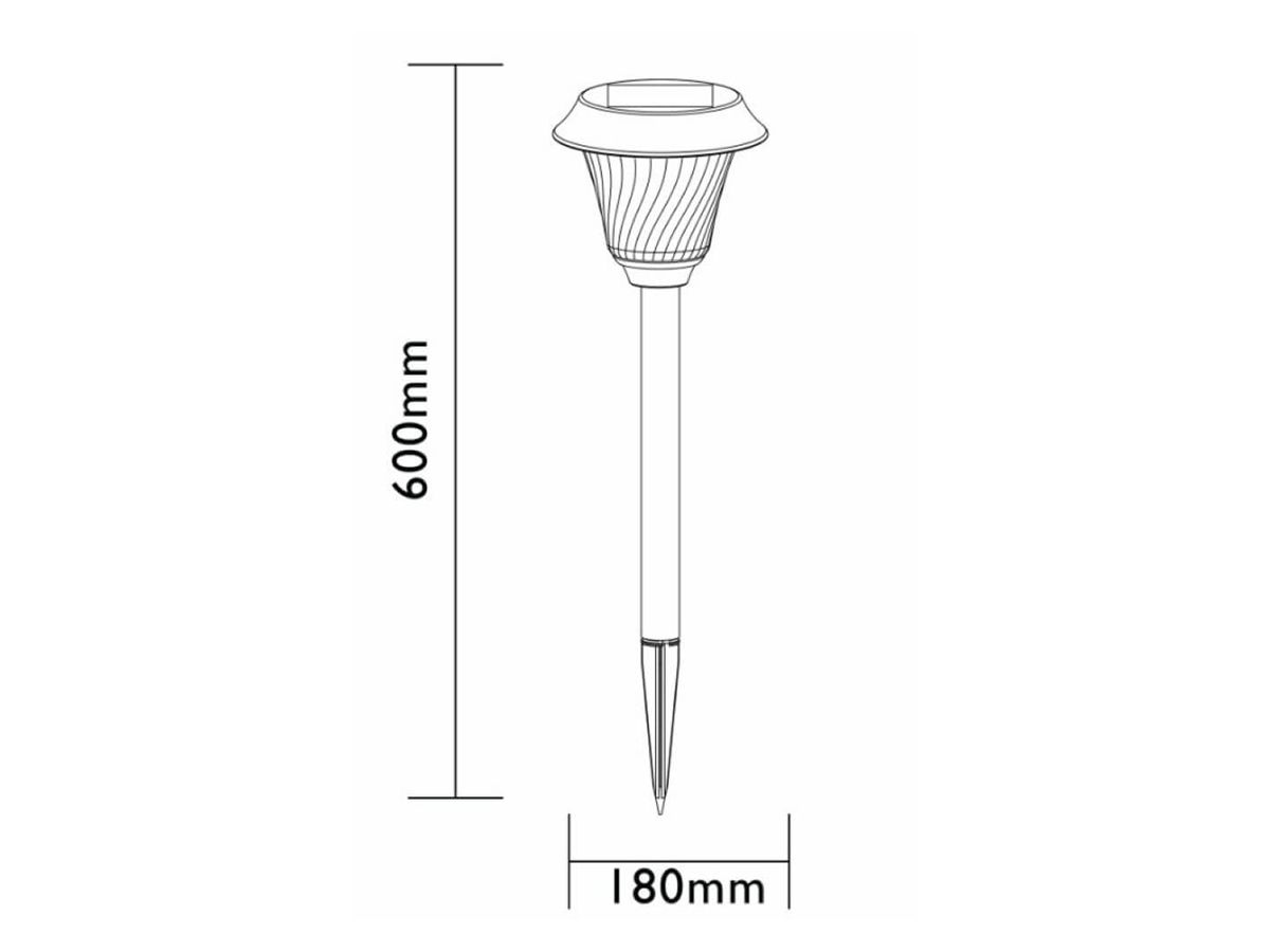 Luxform Michigan Hybrid-Solar-Gartenlampe