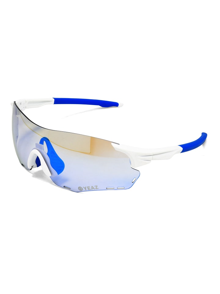 YEAZ SUNELATION Sport-Sonnenbrille weiß/rot in weiß / blau günstig kaufen onesize