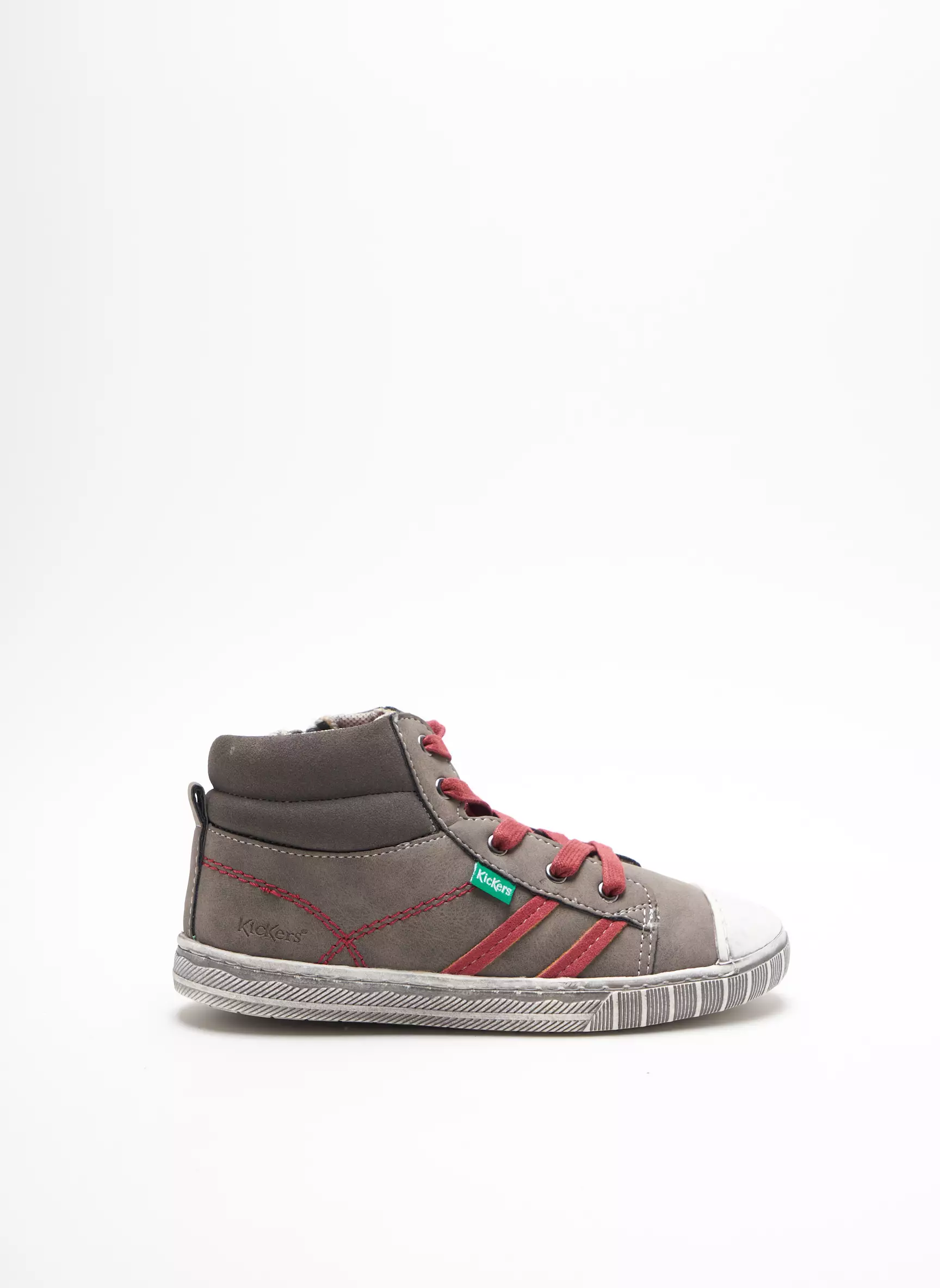 Kickers Baskets Garcon couleur gris