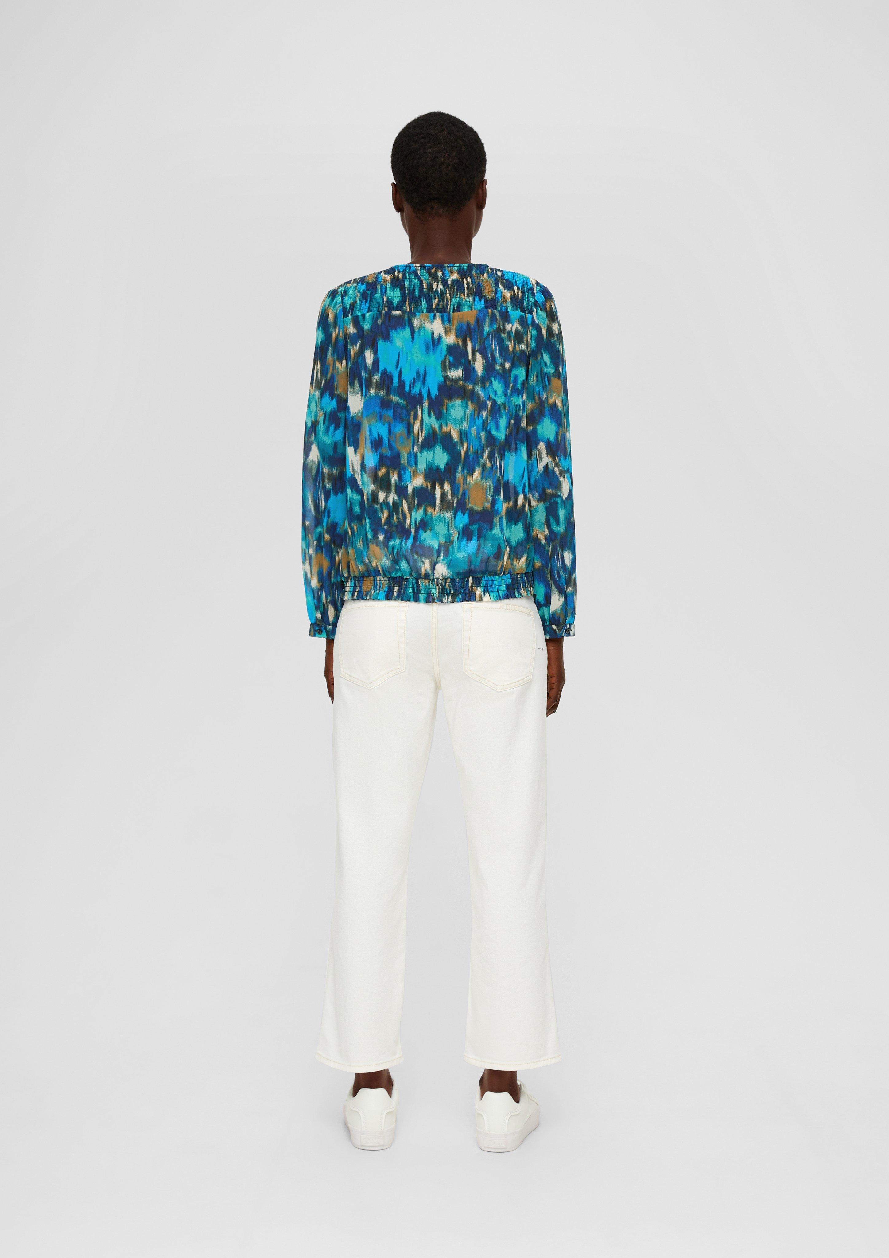 Chiffonbluse mit Allover-Print  2135658-59A0