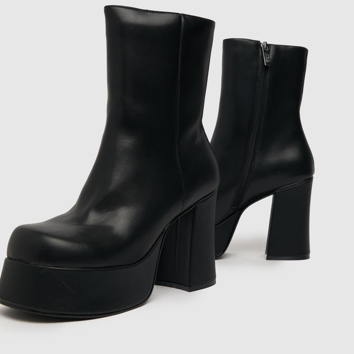 Steve Madden – Svarta, shaken platåboots