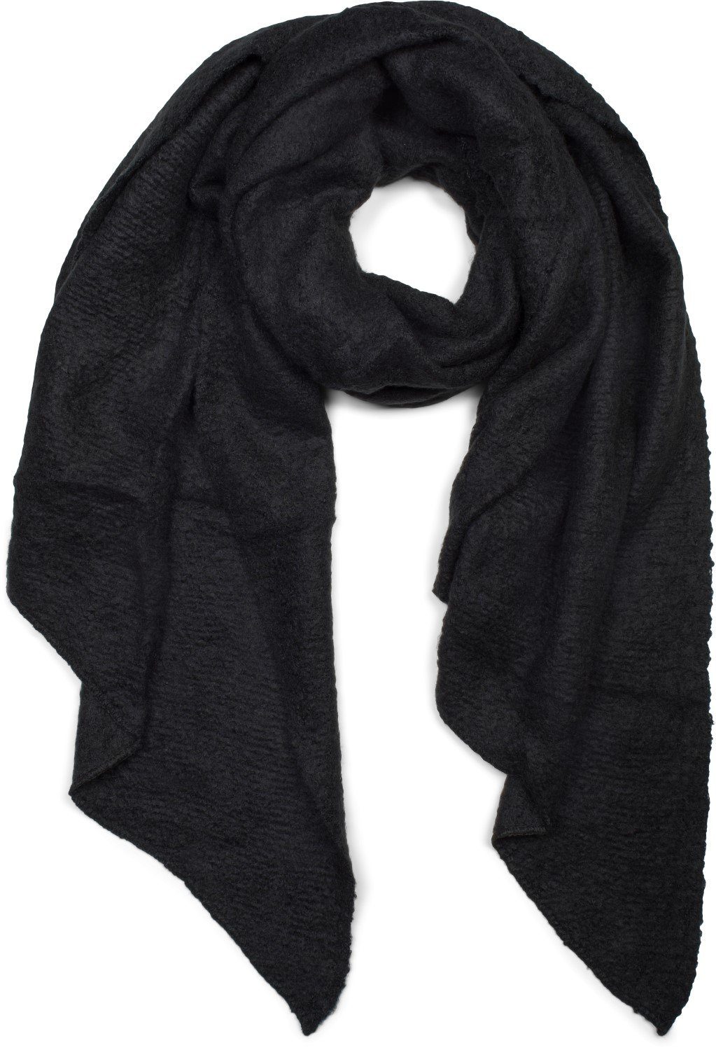 styleBREAKER XXL-Schal, (1-St), Asymmetrischer unifarbener Web Schal