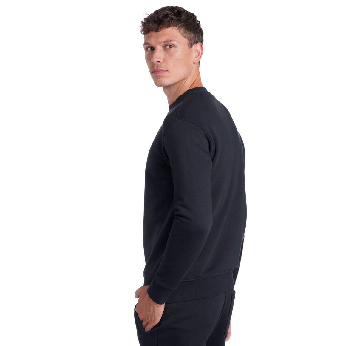 Herren Sweatshirt mit Rundhalsausschnitt