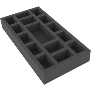Feldherr 285 mm x 142,5 mm x 40 mm Schaumstoffeinlage mit 15 Fächern für Brettspiele
