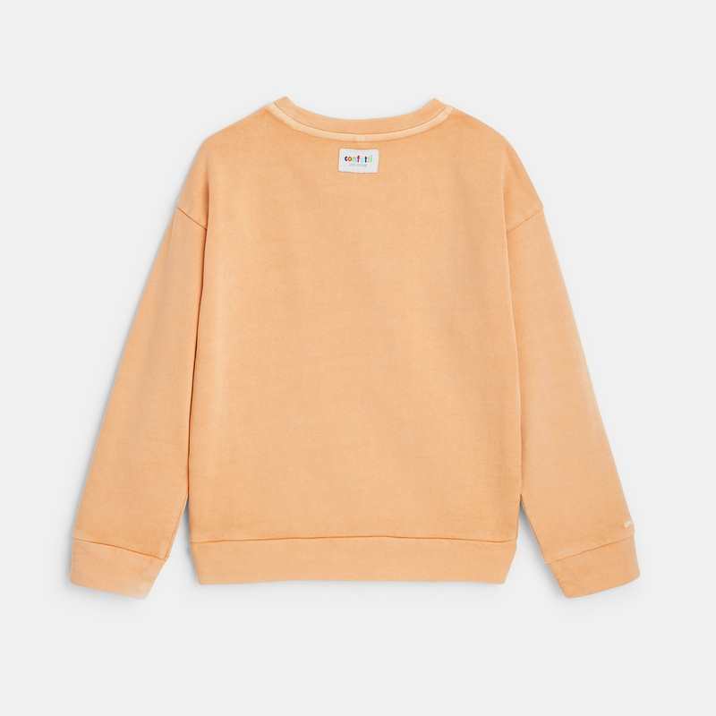 Sweat sable CONFETTI pigments naturels jaune mixte