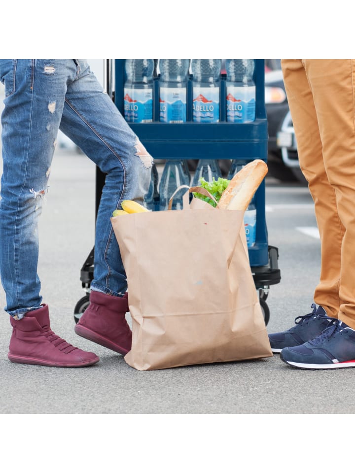 relaxdays Transportwagen in Schwarz - bis 100 kg günstig kaufen onesize