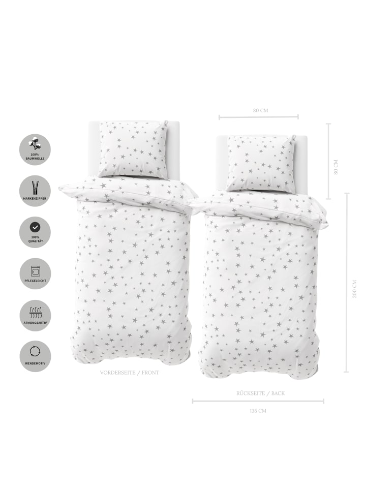 TRAUMHELDEN Bettwäsche-Set Biber/Flanell Premium 