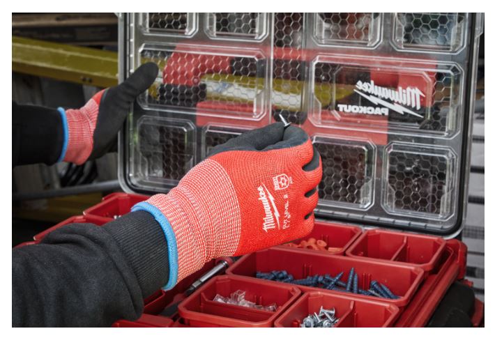Guantes de invierno Milwaukee Accessories 4932480608, talla 9/L, paquete de 12 pares.