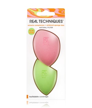 Real Techniques Miracle Complexion Sponge + Miracle Airblend Sponge Duo Make-Up Schwamm-2 Stk