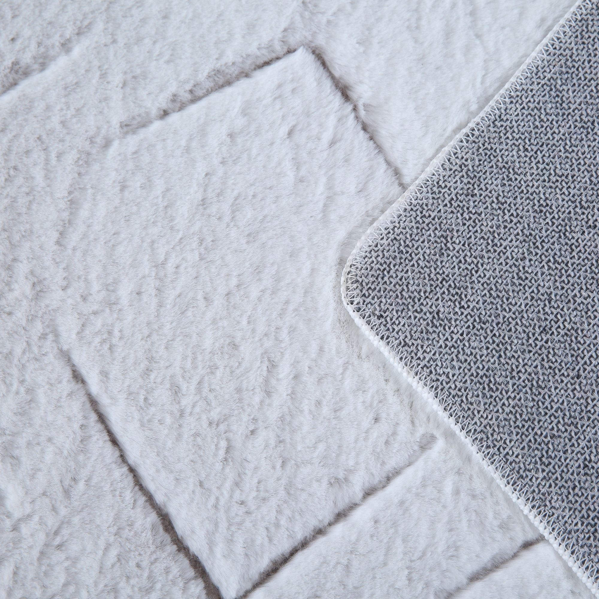 Fellteppich Skandinavisches Design, Carpetsale24, Läufer, Höhe: 15 mm, Teppich Wohnzimmer 3D Effekt Skandinavisches Design Felloptik