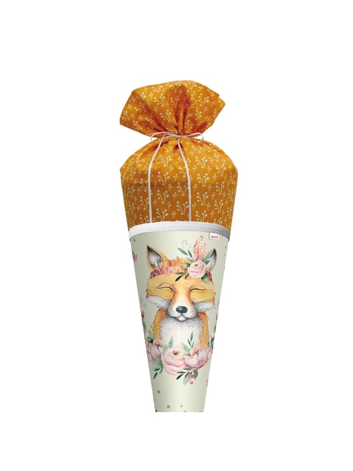 ROTH Set Schultüte groß Fuchs 70 cm mit Schleife Spicy Orange in Bunt günstig kaufen onesize