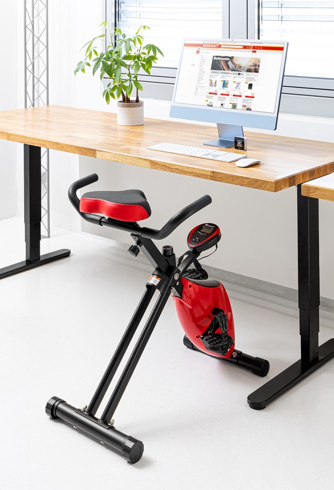 HC Sports Schreibtischfahrrad Deskbike I Fahrrad klappbar, für höhenverstellbare Tische
