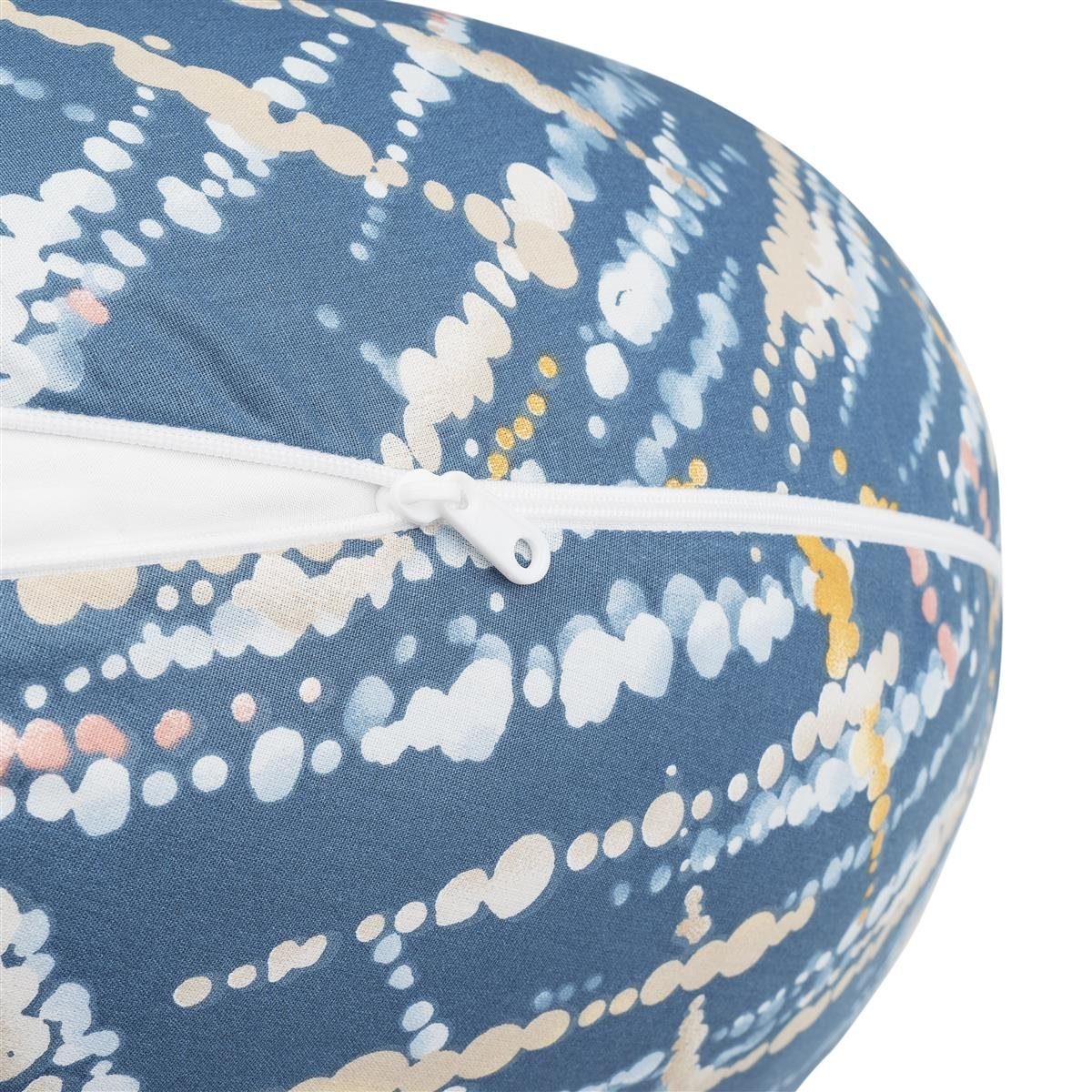 SEI Design Stillkissen Seitenschläferkissen Babynestchen mit EPS Mikroperlen, Schwangerschaftskissen mit Bezug, Bezug 100% Baumwolle