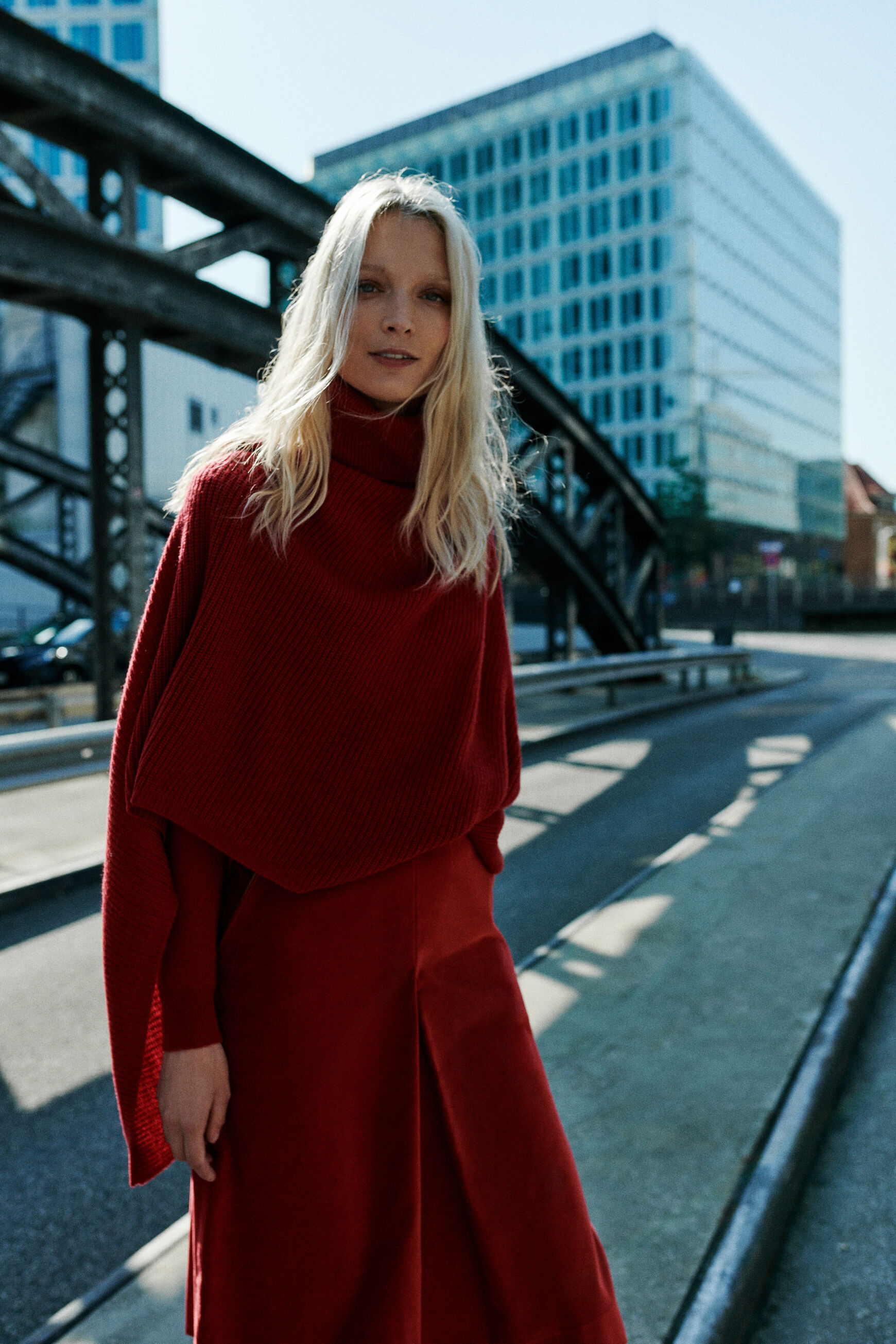 jupe sunny rouge fonce femme