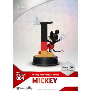 Disney Mini Diorama Stage Statuen 6-er Pack 100 Years of Wonder-Disney Alphabet Art 10 cm