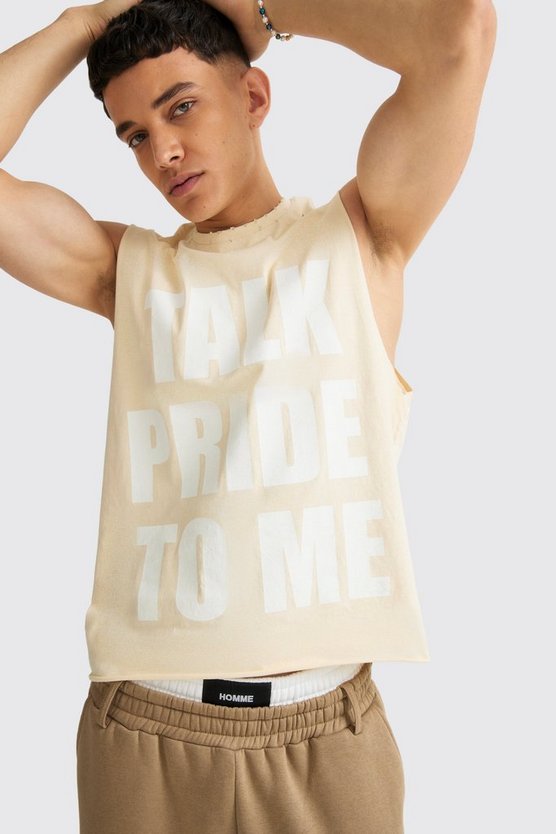 Kastiges zerrissenes Pride To Me Tanktop
