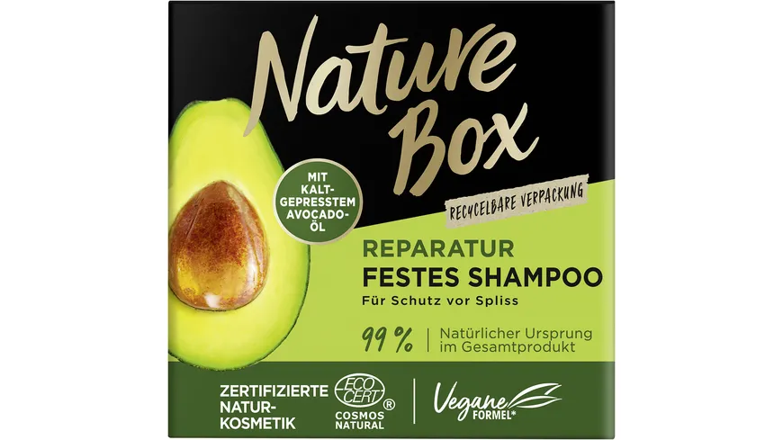 Nature Box festes Shampoo Reparatur 85 g