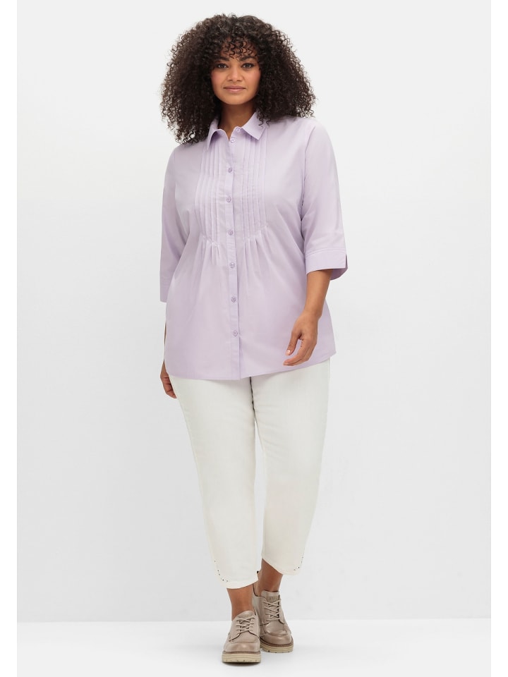 sheego Bluse in flieder günstig kaufen