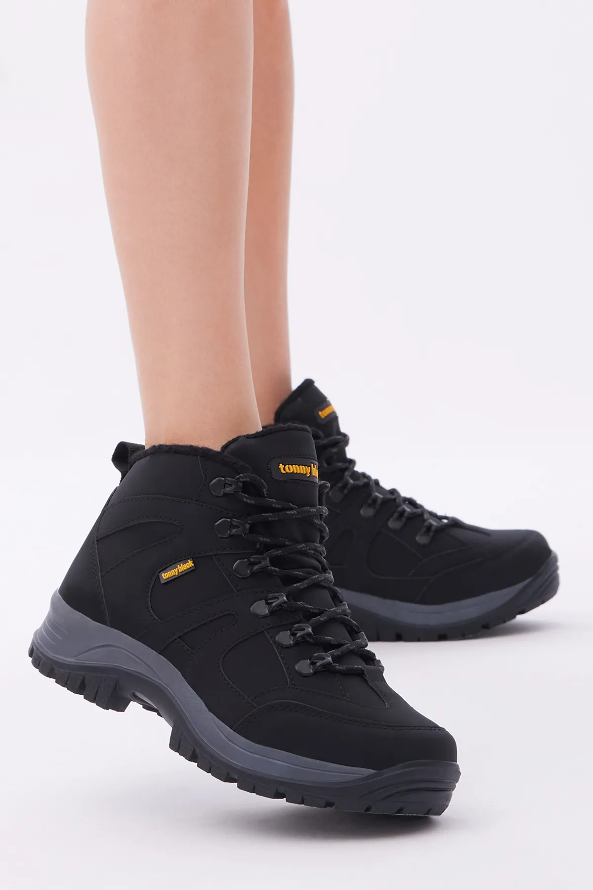 Tonny Black  Schwarze Unisex-Trekkingstiefel V2rts
