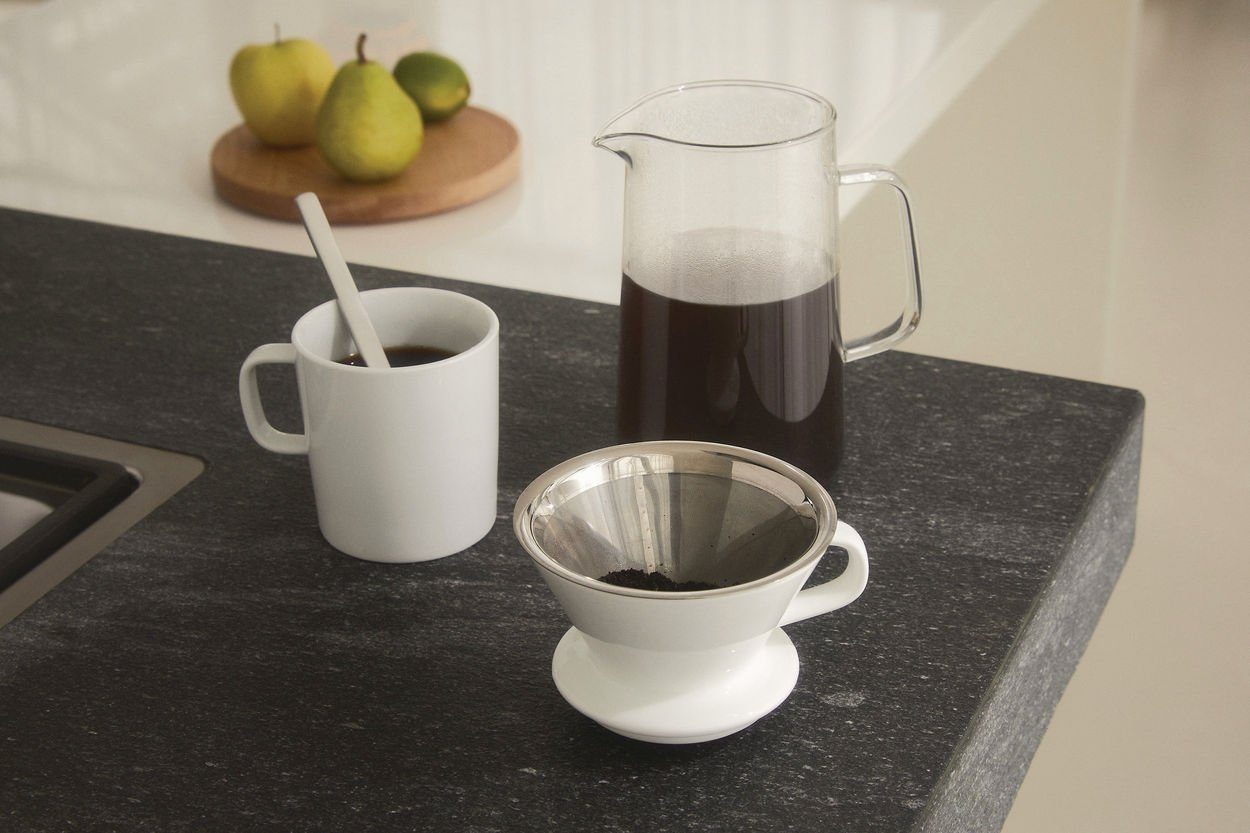 Alessi Kaffeemühle KT01SET Slow Coffee Set, Kaffeemühle und Kaffeekaraffe