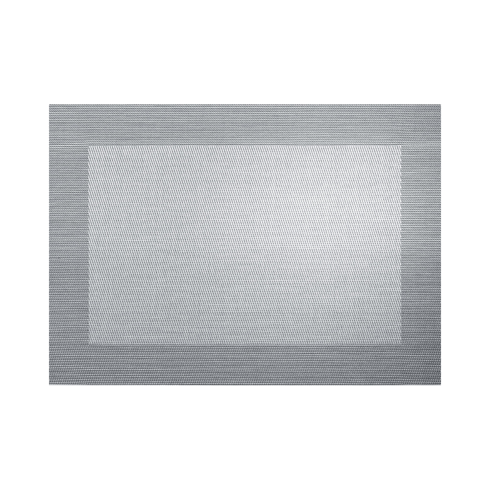 Tischset silver black metallic