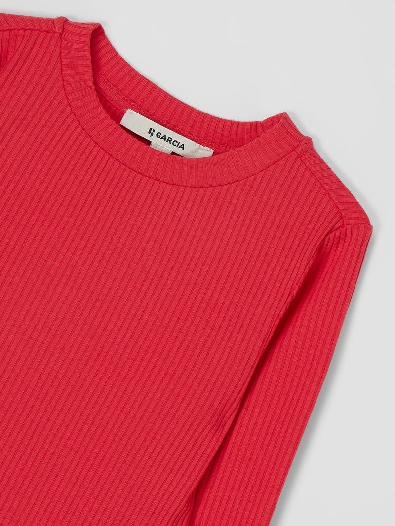 Longsleeve mit Viskose-Anteil in rot