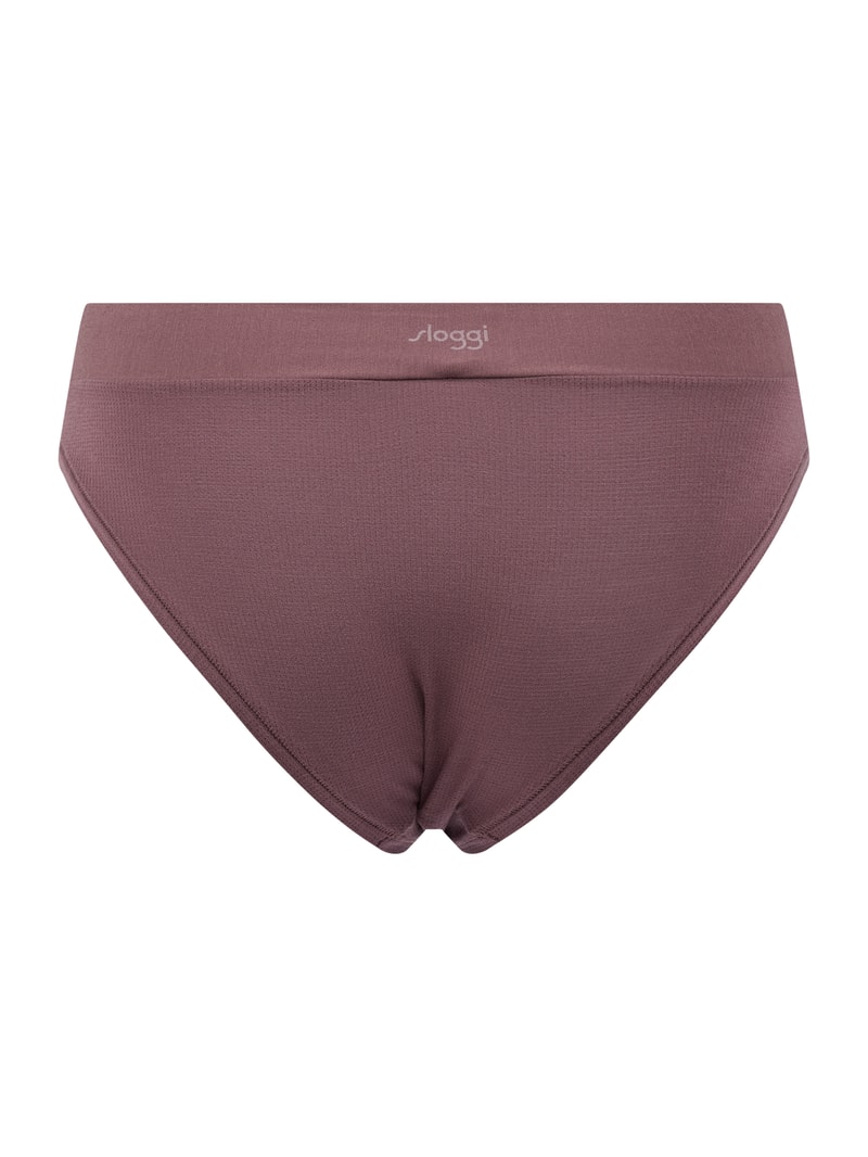 Slip aus Mesh in bordeaux rot