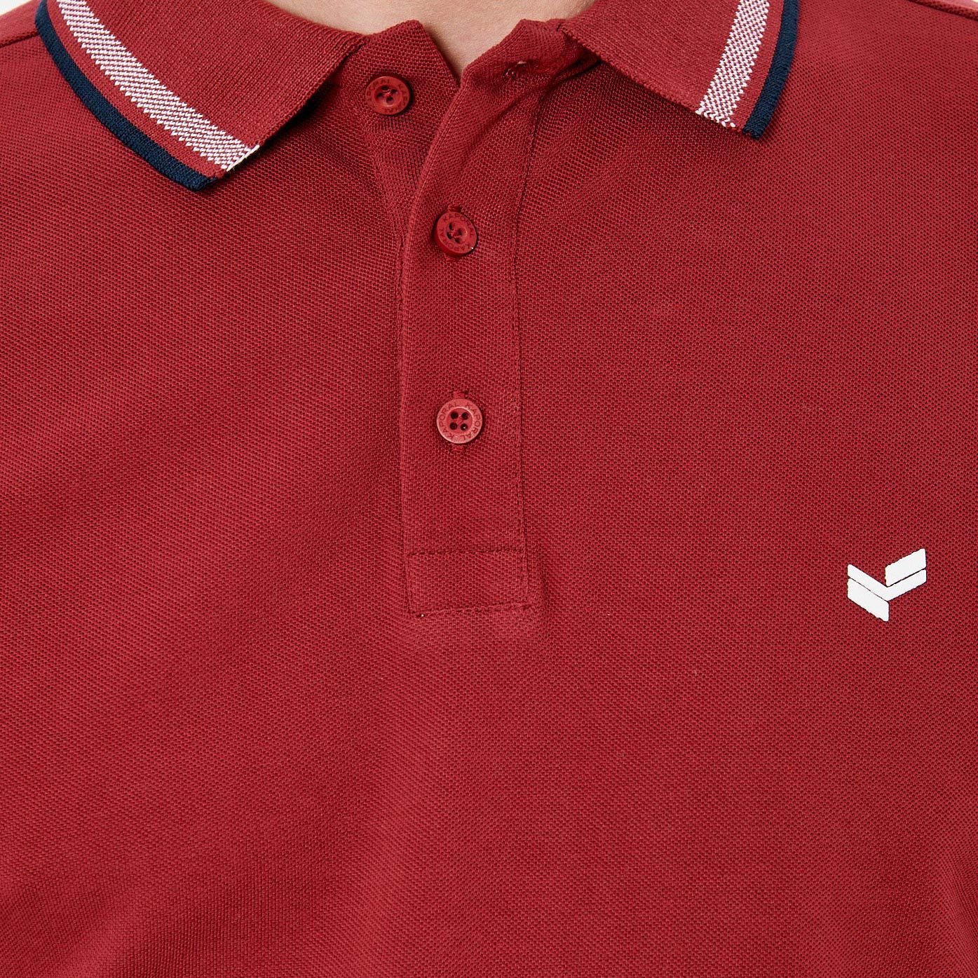 RAYOC  Polo bordeaux homme 100% coton bio