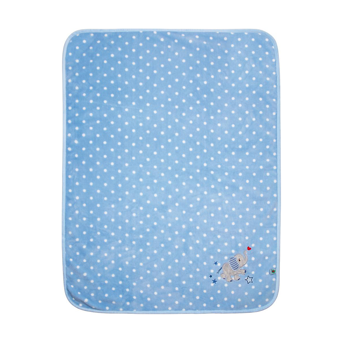Kuscheldecke, hellblau - BabyGlück (ca. 75x100 cm)