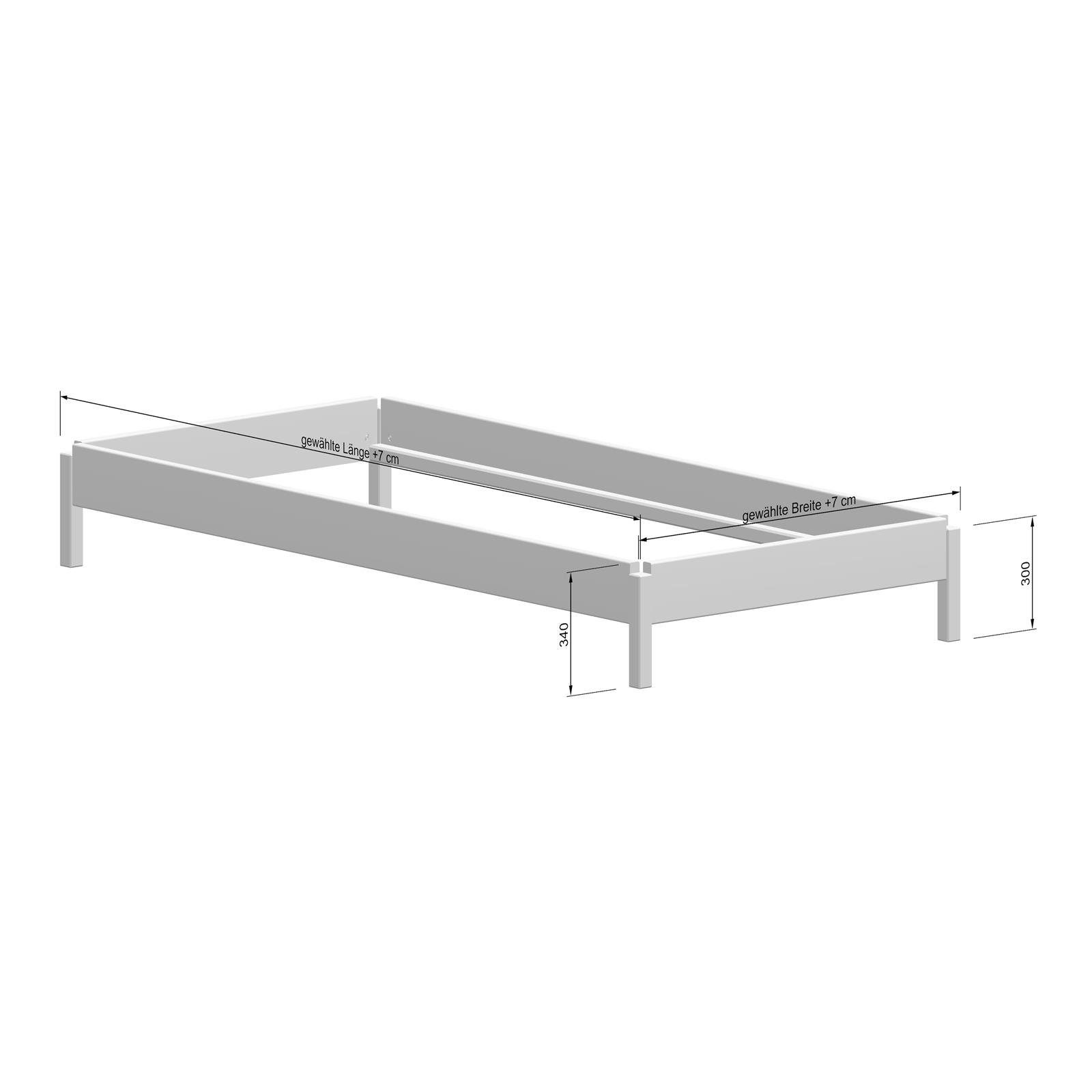 TUGA-Holztech Massivholzbett Stapelbett 