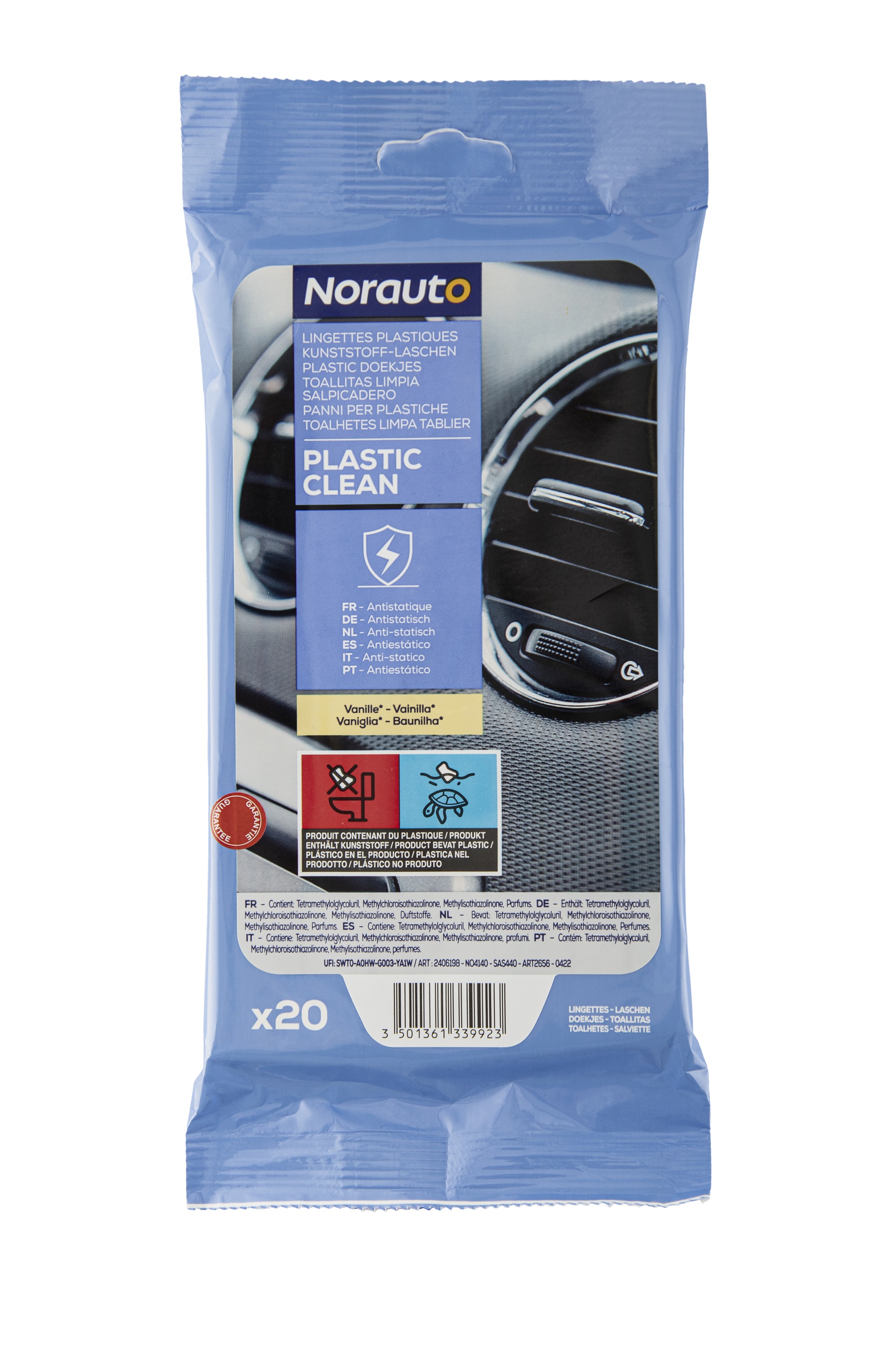 Satinierende Kunststoffreinigungstücher, 20 Stück, Norauto - ATU