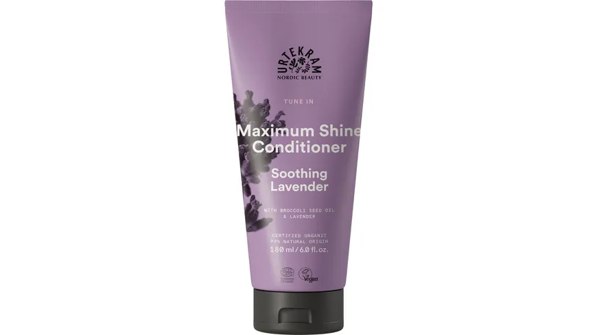 URTEKRAM Maximum Shine Conditioner Soothing Lavender 180 ml