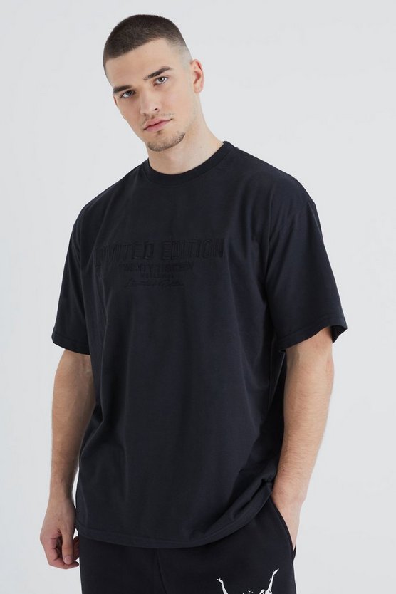 Tall Slim-Fit T-Shirt mit Limited Edition Stickerei