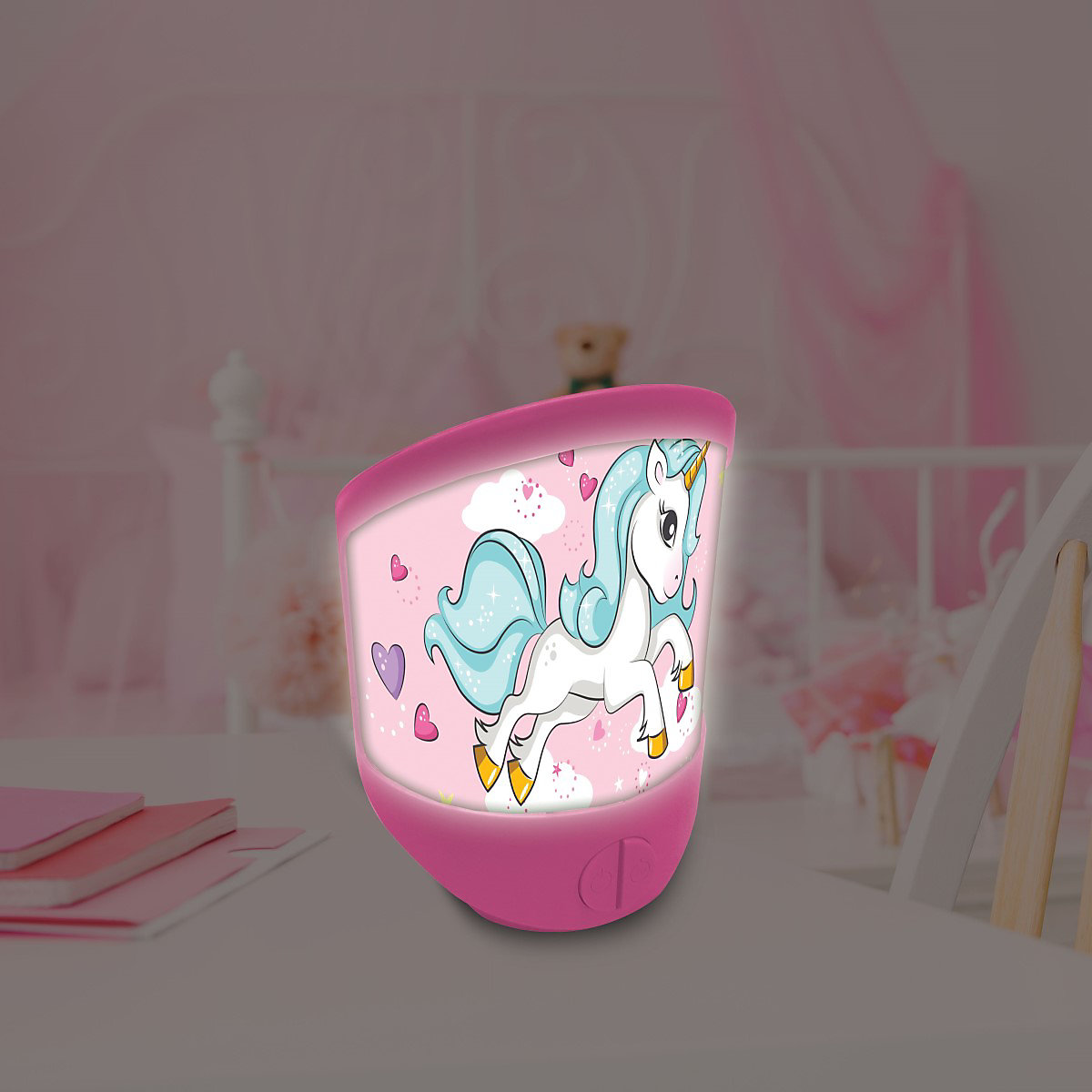 Einhorn Wandlicht Tisch-Nachtlicht Lampe mit Timerfunktion