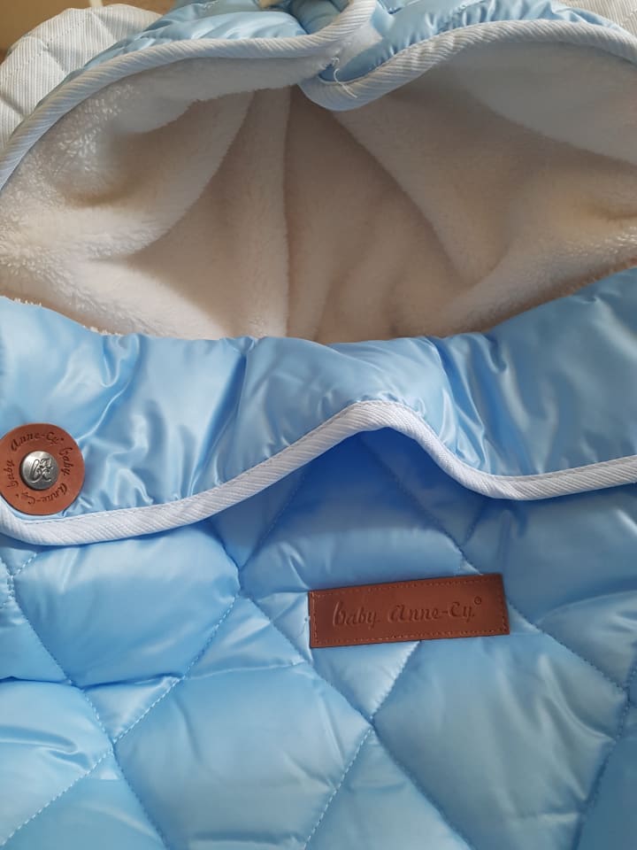 baby anne-cy Fußsack in Hellblau - (L)78 x (B)40 cm günstig kaufen onesize