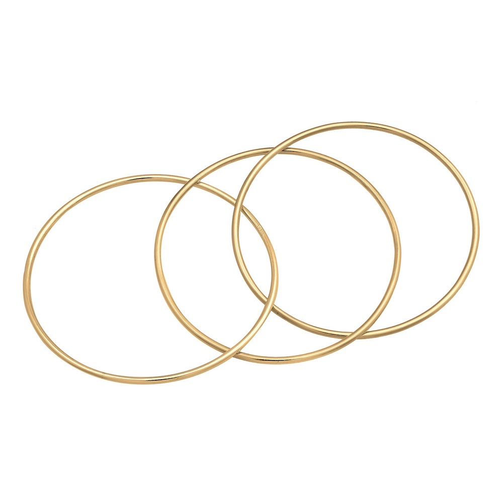 Elli PREMIUM Elli PREMIUM Bracelet Bracelet pour dames Triple entrelacé classique tricolore en Bracelet