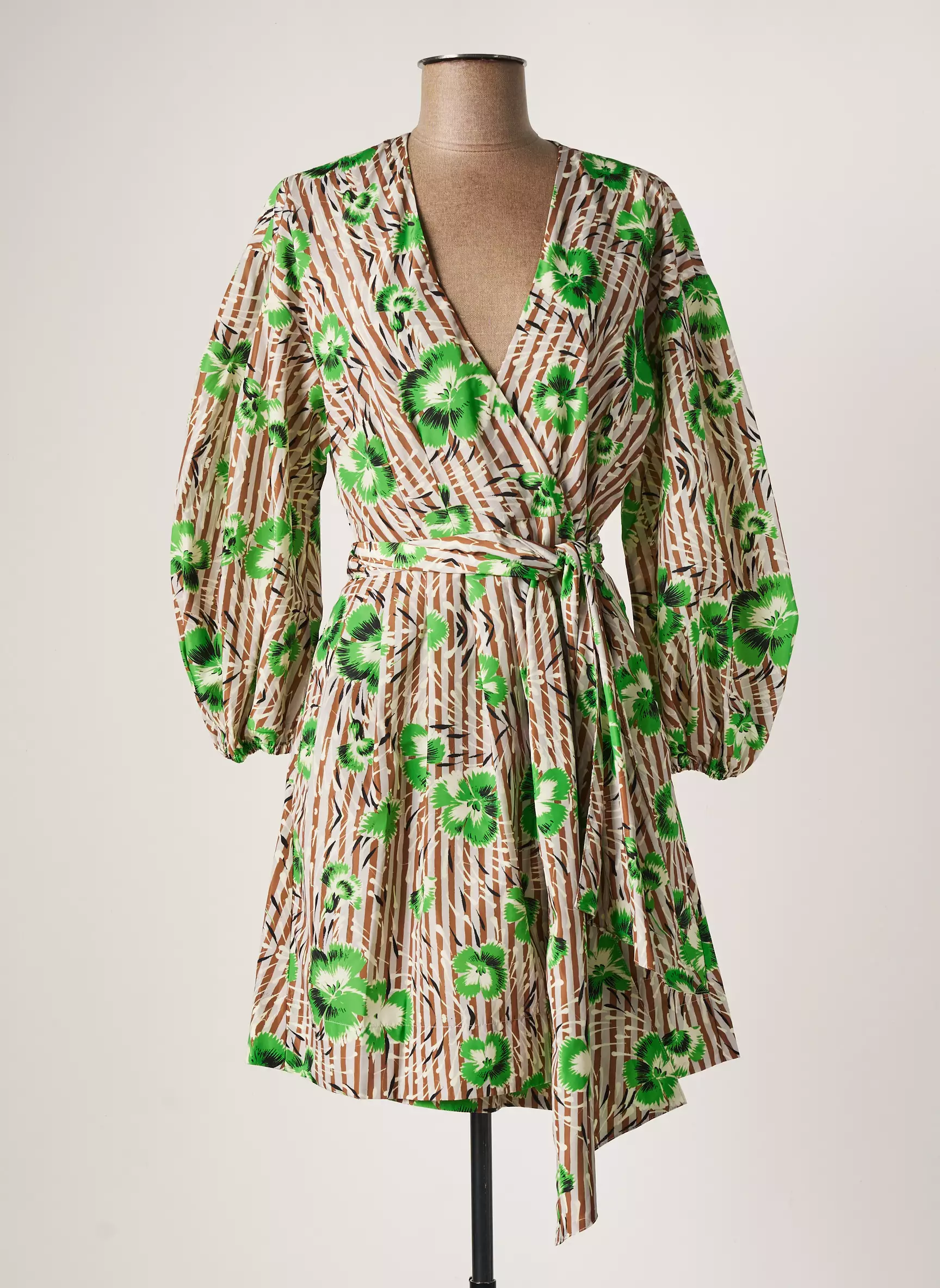 Essentiel Antwerp Robes Courtes Femme couleur vert