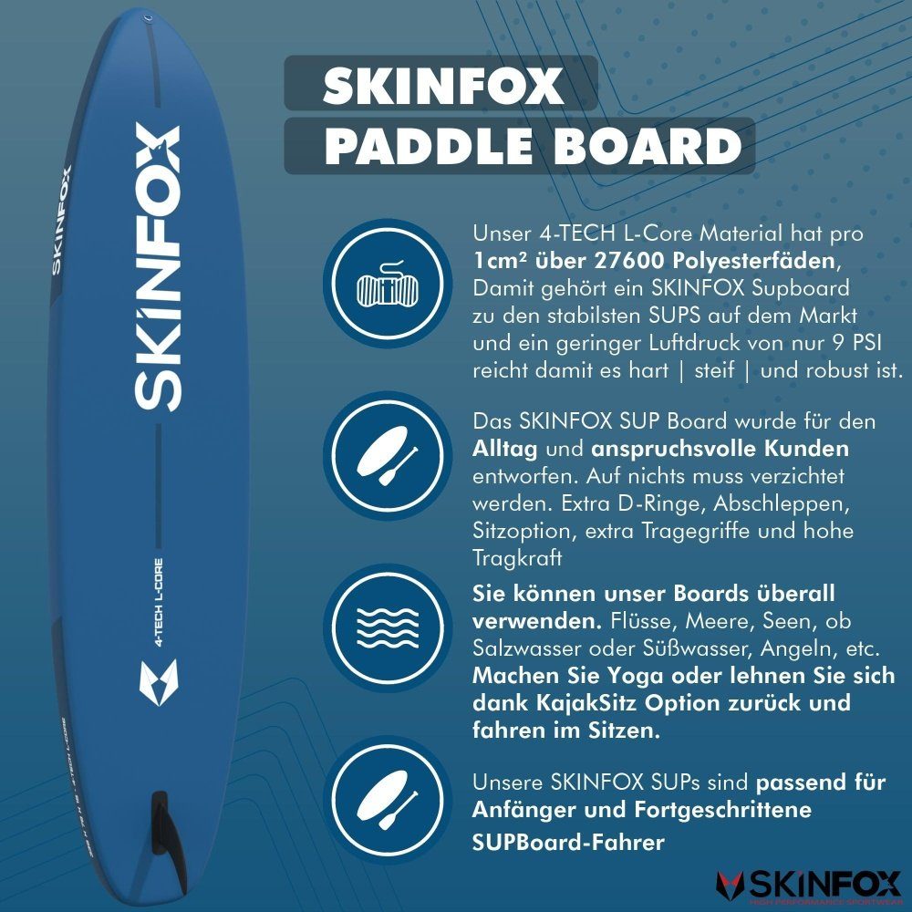 Skinfox Inflatable SUP-Board SEAPIKE - 335x78x15 - SKINFOX SUP