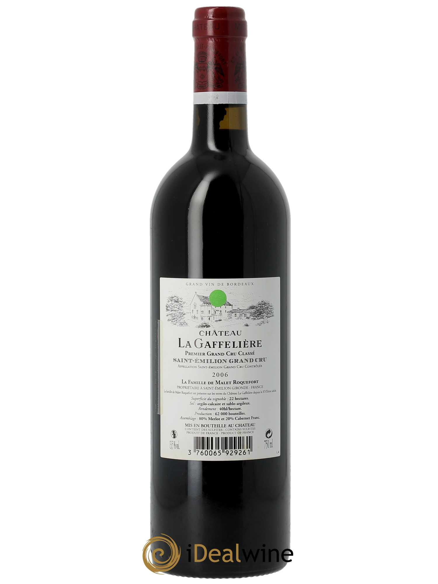 Château la Gaffelière 1er Grand Cru Classé B  2006 - Lot de 2 Bouteilles