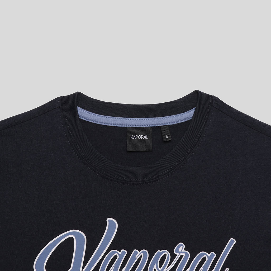 OMERI  T-shirt bleu Garçon en 100% coton