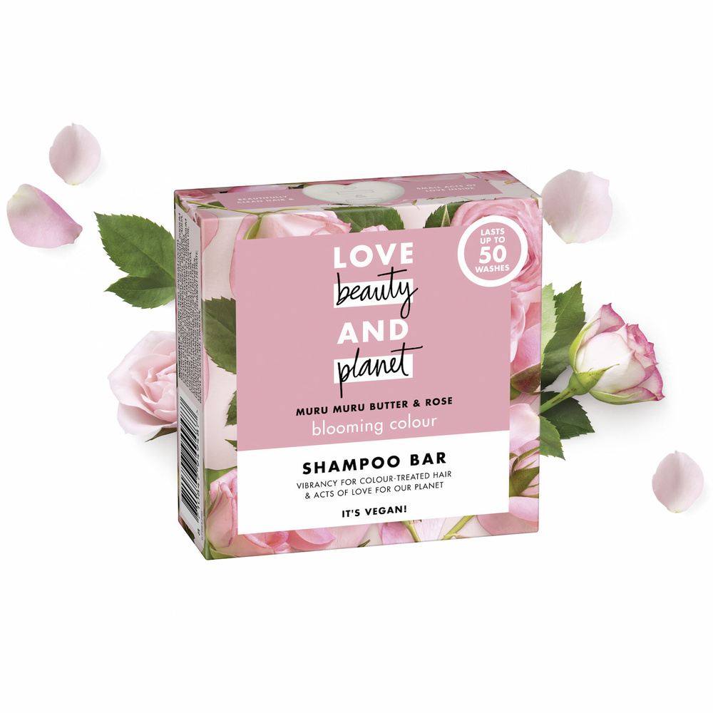 Love Beauty and Planet Shampooing Solide Éclosion de Couleur Muru Muru & Rose 90g Shampoing