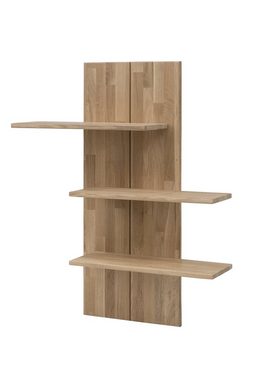 58 aufm Kessel Wohnwand Wohnwand Massivholz Idalia 280x203x45 Wohnzimmerschrank Wildeiche, (3-St)