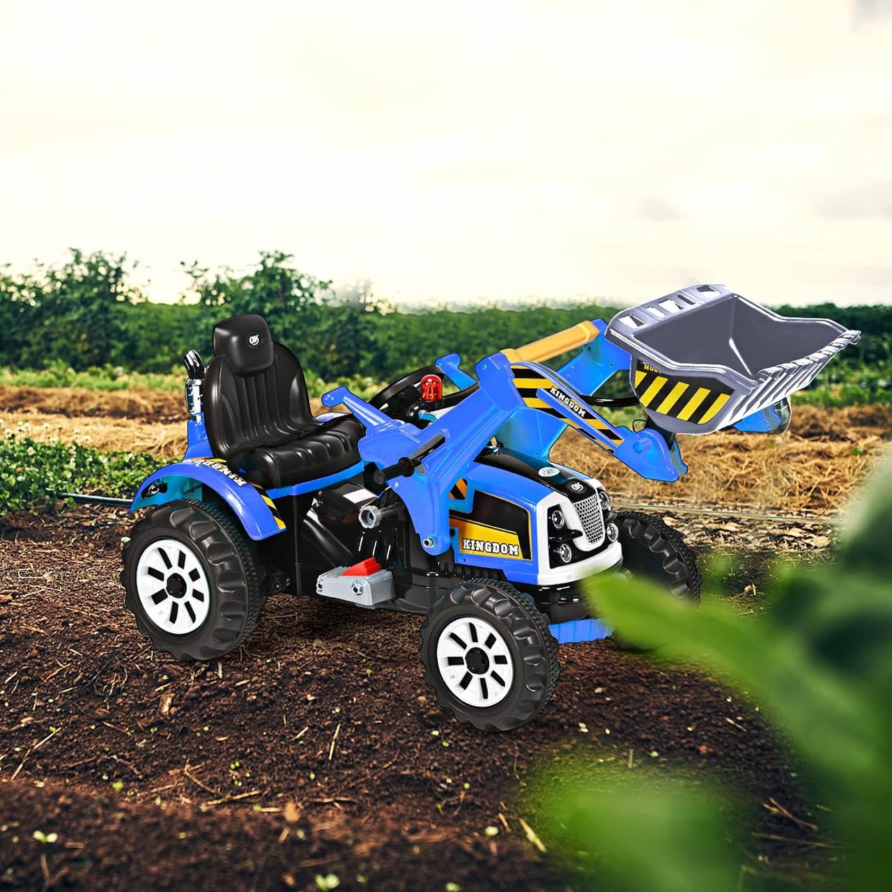 Costway 12V Kinder Bagger, Kinderbagger 2,5-5 km/h