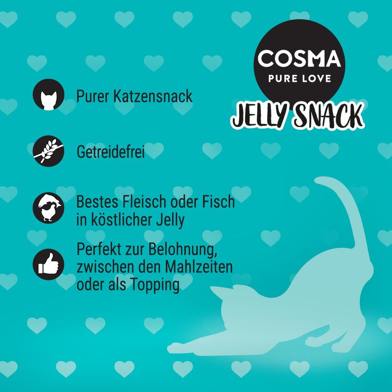 Probierpaket Cosma Jelly Snack 8 x 14 g zu TOP-Preisen
