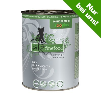 Sparpaket catz finefood Monoprotein zooplus 24 x 400 g