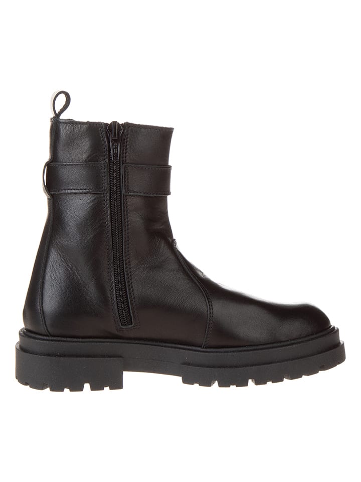 lamino Leder-Chelsea-Boots in Schwarz günstig kaufen