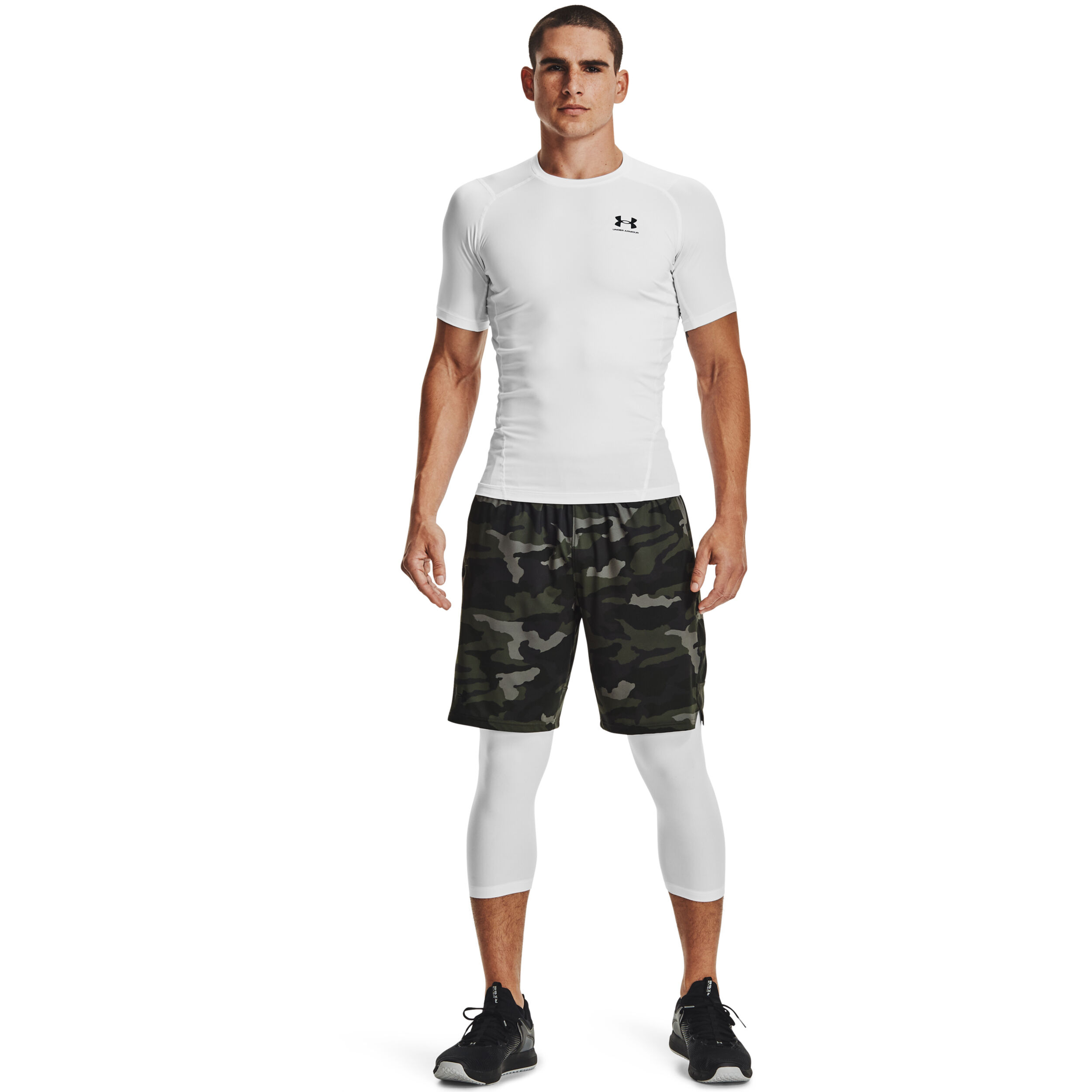 Heatgear Comp T-Shirt Herren - Weiß, Schwarz
